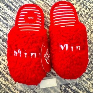 NEW “Mini” kids novelty slippers 4-5